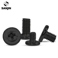 Vis pour ordinateur portable en acier au carbone à tête cylindrique M1.4 M2 M2.5 M3, revêtement en zinc noir, résistant à la corrosion, accessoires de réparation informatique