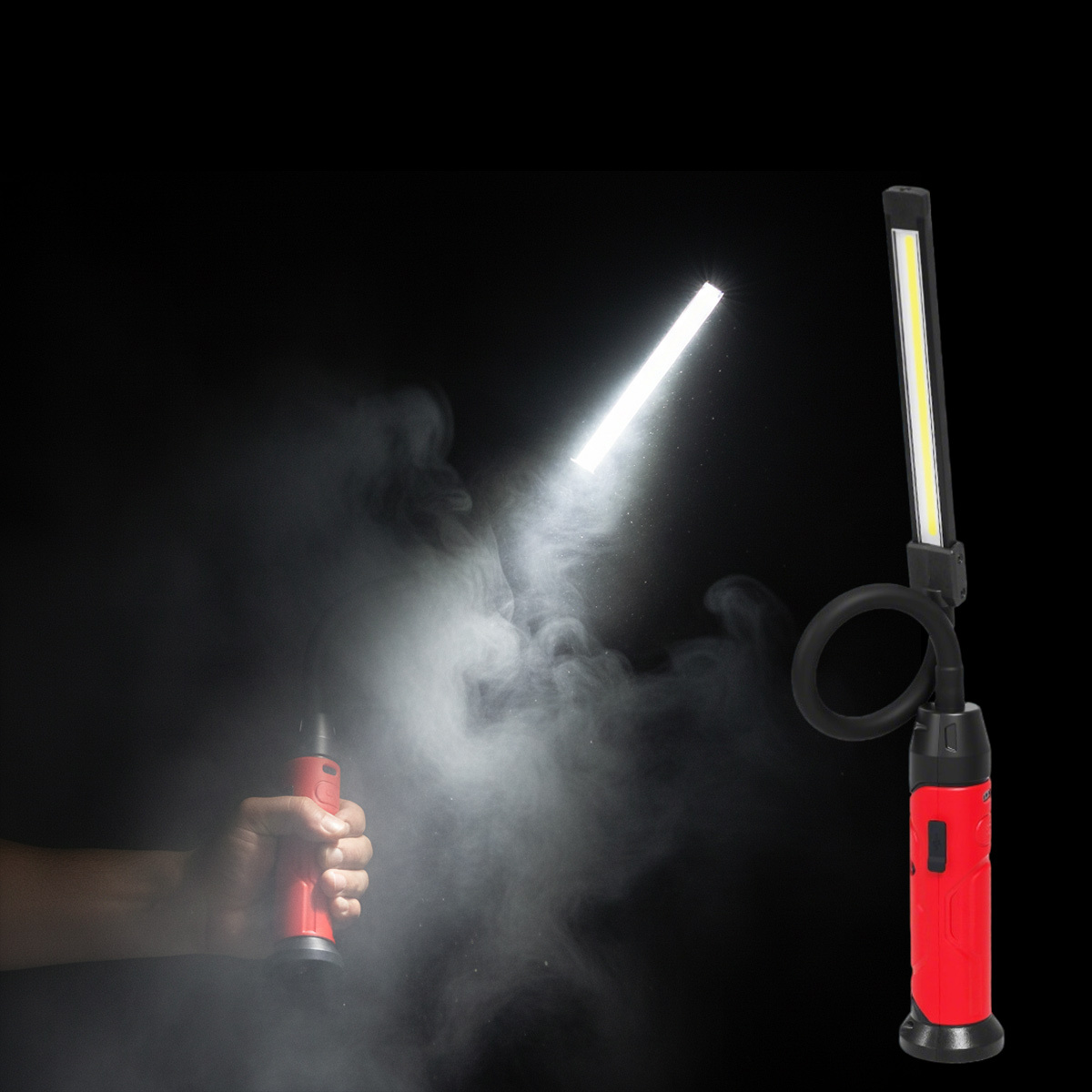 Bright Magnetic LED Work Light Rechargeable Mechanic Work Light for Car Repair Portable COB Inspection Lamp Waterproof