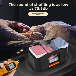 เครื่องสับไพ่อัตโนมัติแบบใช้แบตเตอรี่สำหรับไพ่2สำรับไพ่สำหรับเล่นโป๊กเกอร์ระยะ10 <span class=keywords><strong>Skip</strong></span>-holbo - Product Image 2