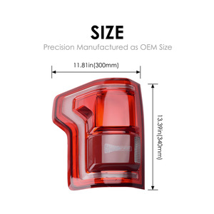 Luces Traseras para Ford F150 2015-2017, Lado Izquierdo y Derecho, con Radar de Punto Ciego, para Reemplazo o Reparación, Material Plástico - Product Image 2