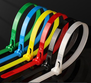 Trung quốc sản xuất mẫu miễn phí 100 cái gói UV bảo vệ màu đen Nylon 66 khả năng kháng cháy releasable tái sử dụng nhựa - Product Image 1