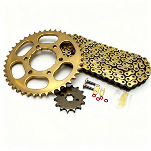 Fabricación Personalizada de Kit de Transmisiones para Motocicleta 420 428 520 525, Conjunto de Cadena y Piñón de Alta Calidad para <span class=keywords><strong>Honda</strong></span> CLR125 CityFly - Product Image 1