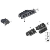 Grille de ventilation latérale (gauche) 64229166893 et (droite) 64229166894 pour BMW F10 – Vente Flash – Matériau plastique de haute qualité – Kit carrosserie OEM