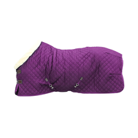 Couverture de cheval confortable et chaude de qualité supérieure pour chevaux feuille de mouche col en fourrure douce tapis de participation pour chevaux tapis d'équitation équestre