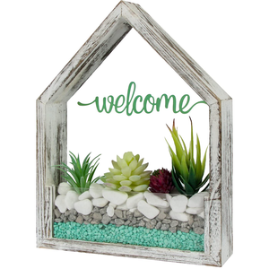 Decoración Rústica <span class=keywords><strong>para</strong></span> el Hogar, Macetero <span class=keywords><strong>de</strong></span> Pared, Soporte <span class=keywords><strong>de</strong></span> <span class=keywords><strong>Madera</strong></span> <span class=keywords><strong>para</strong></span> <span class=keywords><strong>Plantas</strong></span>, Mini Terrario, Soporte <span class=keywords><strong>para</strong></span> Exhibición <span class=keywords><strong>de</strong></span> <span class=keywords><strong>Cactus</strong></span> y <span class=keywords><strong>Plantas</strong></span> Artificiales - Product Image 1