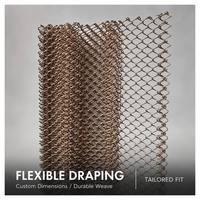Rideau en maille métallique décoratif Yuchen, séparateurs décoratifs en maille métallique exquis, maille métallique décorative moderne