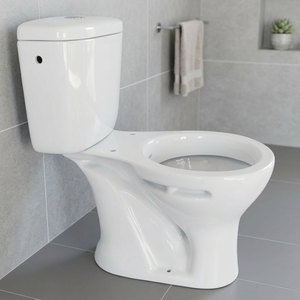 New Arrived Two Piece Ceramic Toilet Floor Mounted Dual Flush Cyclone Flushing P <b>Trap</b> WC Set - Product Image 6