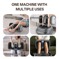Appareil de pédicure à domicile 2025 avec rouleau pour les pieds, Gua Sha, enveloppement et compression par airbag pour mollets, semelles et pieds, et fonction musicale