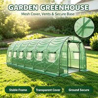 Serre tunnel portable pour jardin extérieur, idéale pour la culture des plantes