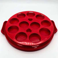 Boîte à gâteau ronde et transparente, de haute qualité, avec couvercle, poignée en plastique