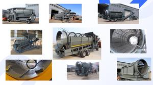 Çakıl ayırıcı ve toprak eleme ile mobil Trommel, çöl kumu için endüstriyel eleme makinesi - Product Image 6