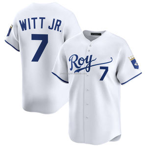 2025 Kansas City Home terbatas Jersey Baseball putih untuk pria kustom ukuran Plus pakaian dengan seragam bordir dijahit dan logo - Product Image 3