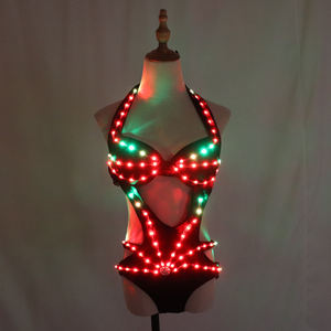 Nuevo Disfraz Sexy de Bailarina <span class=keywords><strong>Gogo</strong></span> para DJ y Grupo de Baile para Discoteca con Chaqueta de Luces LED de Píxeles a Todo Color para Uso en Escenarios y Bodas - Product Image 6