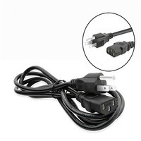 Câble d'alimentation américain homologué UL, prise à 3 broches, cordon électrique 3 broches USA, cordon d'alimentation IEC C13 US