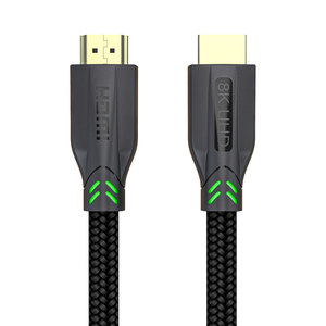 Cable HDMI 2.1 Certificado de Ultra Alta Velocidad 8K, 48Gbps, 8K60Hz, 4K120Hz, 10K HDR, Chapado en Oro, Trenzado de Nailon, para PS5, Xbox, <span class=keywords><strong>TV</strong></span> - Product Image 1