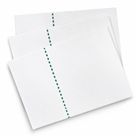 Papier de sécurité A4 120 g/m² 100 % pâte de bois, filigrane Dove avec fil vert à bleu et fibres UV pour la protection des documents