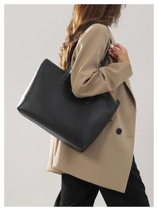 2025 sac fourre-tout simple marron de vente chaude transfrontalière, conception de grande capacité, sac à main de mode pour femmes - Product Image 3