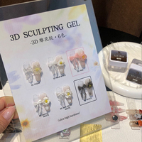 ZRKGEL Échantillon Gratuit Gel UV LED 3D Sculptant Sans Chaleur Sans TPO pour Ongles, Gel Constructeur Professionnel pour Salons de Manucure et Créations d'Art Ongulaire