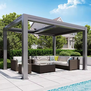 3x3 3x4 3x5 3x6 4x3 4x4 4x5 4x5 4x6 5x3 <span class=keywords><strong>5x4</strong></span> <span class=keywords><strong>Pergola</strong></span> d'extérieur en aluminium motorisé Bioclimatique <span class=keywords><strong>pergola</strong></span> à toit persiennes avec écran - Product Image 2
