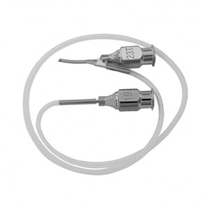 เครื่องมือจักษุแพทย์ กรรไกรซิมโคแบบย้อนกลับสำหรับล้างและดูด ขนาด 15 มม. ยาว 0.3 มม. เส้นผ่านศูนย์กลาง ผลิตจากเหล็กกล้าไร้สนิมเยอรมัน มาตรฐาน ISO แบบใช้มือ - Product Image 2