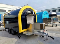 Food truck personnalisable avec blocs de couleur, entièrement équipé, cuisine mobile, kiosque de rue