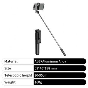 New Mini Selfie Stick Tripod Rotating Wireless <b>Control</b> Mobile Phone <b>Stand</b> with LED Fill Light - Product Image 4