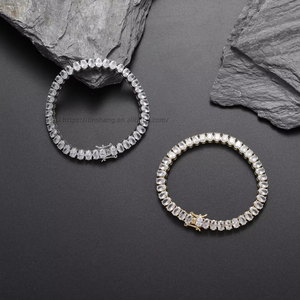 6MM Oval Egg-shaped Single-row Chain, Tennis <b>Bracelet</b>, Hip-hop Hipster Jewelry for Women Tanjing Fashion Lijing Necklace - Product Image 2