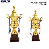 Nouveau modèle 2024 de trophée en or et argent avec plaque nominative personnalisée, prix de gros, demander plus d'informations maintenant