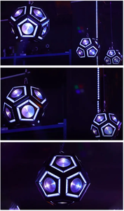 새로운 클럽 무대 RGBW LED 키네틱 축구 천장 조명 DMX512 제어 IP33 정격 색상 변경 스마트 홈 장식 조명 - Product Image 2