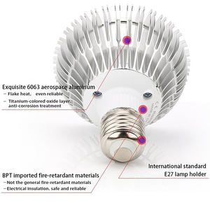 ספקטרום מלא <span class=keywords><strong>LED</strong></span> לגדול אור הנורה לצמחים מקורה 9-Wat מלא מאוזן תאורה לזרעים הירוקים - Product Image 4