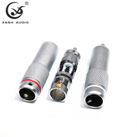Adaptateur Hifi mâle RCA YIVO XSSH OEM ODM bricolage borne AV électrique laiton plaqué Rhodium Audio vidéo VGA RCA connecteur prise Jack