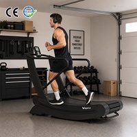 Caminadora Curva Autogenerante VIGFIT, Caminadora Manual Curva sin Resistencia, para Ejercicios Cardiovasculares