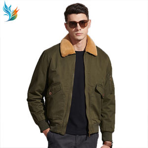 Haute qualité personnalisé col rabattu coton décontracté épaissi <span class=keywords><strong>jeunesse</strong></span> Parka manteau fermeture éclair hommes veste - Product Image 3