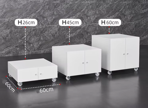 Armoires de rangement en métal portables avec tiroirs réglables sous la table Plusieurs tailles disponibles pour la personnalisation - Product Image 5