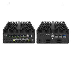 BKHD H15 AI MINI Host พัดลมระบายความร้อนแบบไร้พัดลม Ultra7 Ultra9 16 คอร์ 6x2.5G 2SFP+/4SFP+ อีเธอร์เน็ต ไฟร์วอลล์ เราเตอร์ เซิร์ฟเวอร์ พีซี Ultra 7 155H 16 คอร์ - Product Image 3