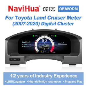 Navihua Linux Digital Instrument Cluster Dashboard Upgrade CarPlay LCD Panel pour Toyota Land Cruiser LC200 2007-2020 - Product Image 1