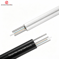 Cable de Fibra Óptica GJYXCH para Exteriores, Autoportante, Tipo 8, de 1 a 4 Hilos, G.657A2, Revestimiento de PE/PVC/LSZH, Totalmente Impermeable, Resistencia a la Tensión de 600N
