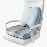 Coussin de siège orthopédique coccyx sciatique oreiller de soutien lombaire en mousse à mémoire de forme pour chaise de bureau voiture