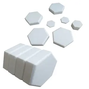 Ladrilhos cerâmicos resistentes ao desgaste da alumina Hexagonal/placa de forro cerâmica de alumina Hexagonal