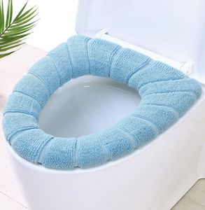 Winter Warm Waterpoof Soft Closestool Mat Bathroom Pad O-shape Toilet Seat Bidet Toilet Seat Cover - Product Image 1