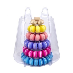 Torre de Macarons de 6 Niveles con Estuche de Transporte, Soporte para Exhibición de Cupcakes y Postres, Caja de Empaque para Llevar - Product Image 2
