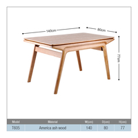Nouveaux produits sur le marché, mobilier de restaurant, chaise en bois massif vintage, ensemble de table et de chaises de salle à manger en bois de café