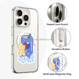 Joymonki trong suốt và mạnh mẽ hoàn toàn bảo vệ trường hợp điện thoại với từ thu hút như chất liệu DIY in ấn của A5 UV máy in - Product Image 4