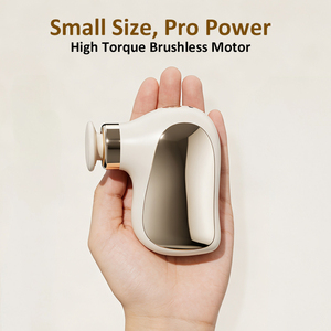 <span class=keywords><strong>Pistolet</strong></span> de massage portatif mini noir à prix d'usine avec 4 vitesses et 4 têtes de massage, vibration rapide pour massage musculaire corporel - Product Image 1