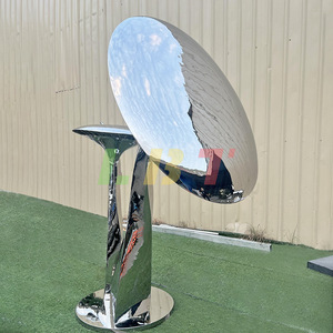 Stainless Steel Mirror Mushroom Sculpture Customized Outdoor Garden Ornament Freestanding Abstract Metal Art - Product Image 2