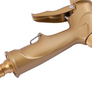 Gold Plated Brass Car Wash Water Gun Pure Copper Nozzle Manual High Pressure Spray For Home Vehicle <b>Cleaning</b> <b>Floor</b> Rinsing - Product Image 2
