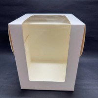 Série de boîtes à gâteaux en papier orientées vers la vente au détail, avec fenêtre de visualisation transparente en option, personnalisation de l'emballage, personnalisation sur mesure prise en charge