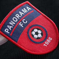 Écussons brodés en tissu personnalisés pour les clubs sportifs de football, nouveaux modèles en gros, logo de l'équipe, vêtements de baseball, patchs tissés