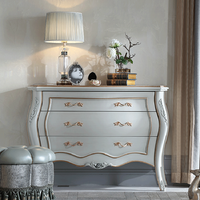 Buffet de luxe de style français armoire de salon ensemble de meubles de salon sculptés commode classique