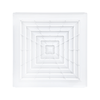 Diffuseur d'air de plafond ABS 600x600, grille de ventilation intégrée pour l'admission et la sortie d'air du plafond, pour climatiseur central